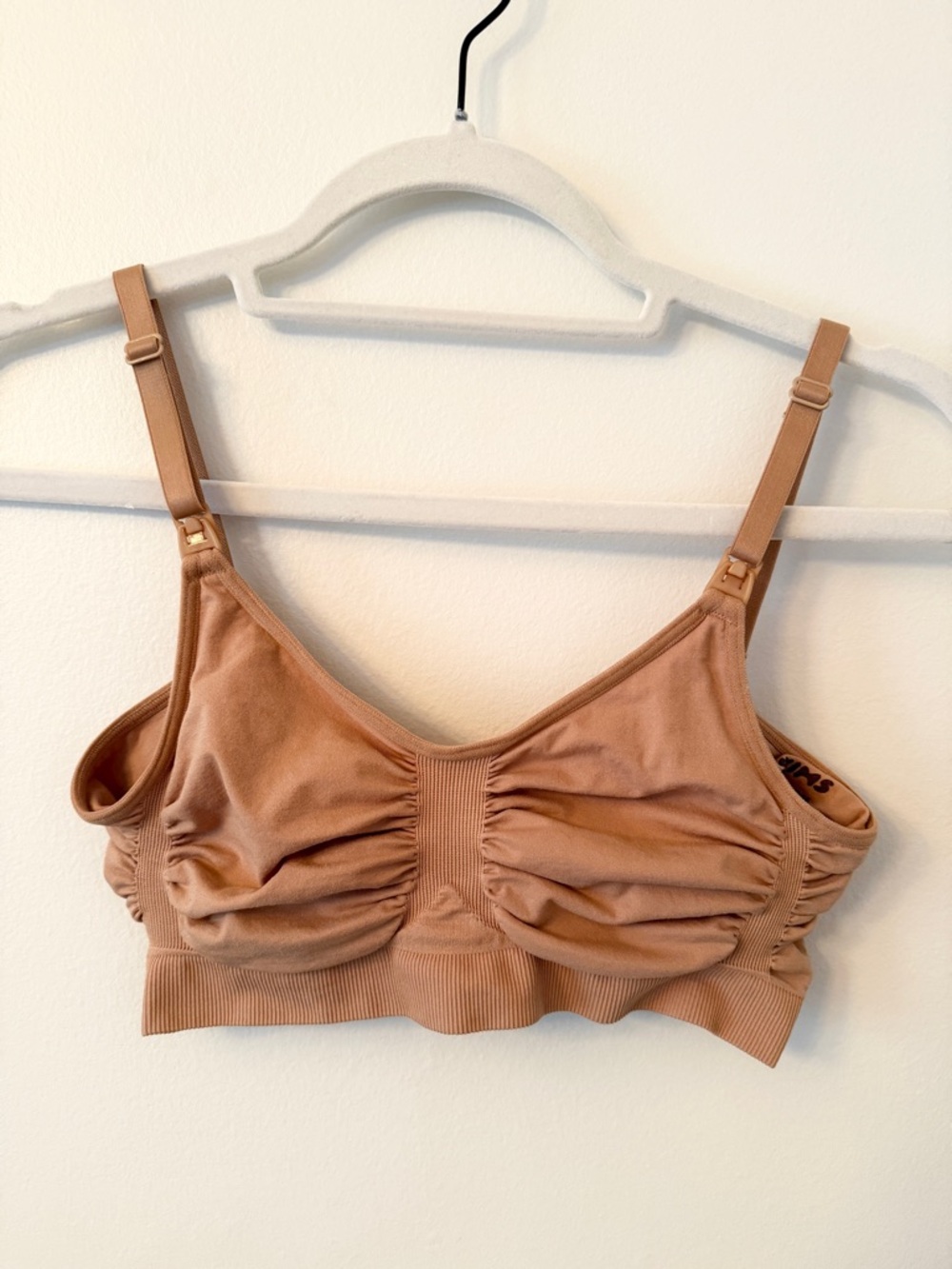 Skims Maternity Nursing Sculpting Bra Seamless Nude L/XL